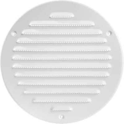 Rond Metalen Ventilatie Rooster 6 Inch Wit - Binnen en Buiten Toepasbaar