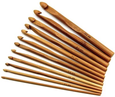Haaknaalden Set - Bamboe haaknaalden - 12-delig - 12 verschillende maten - Haken - Haak naalden - CHPN