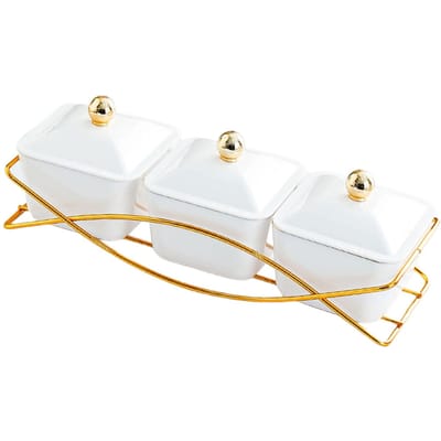 Assiette à dessert avec couvercle, récipient de rangement, bols de service pour collations, apéritifs, fête à la maison, biscuits sucrés, noix white