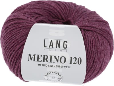 Lang Yarns Merino 120 - 566 cyclaam - Merinowol Garen