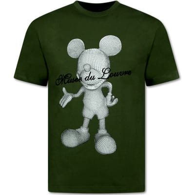 Tshirts Heren Grappig - Oversized T shirt Heren - Funny Shirt Mouse - 699 - Groen