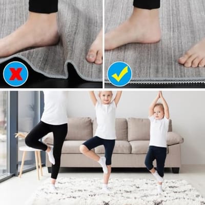 Antislip onderlegger 150x200 cm - PVC mat voor tapijten en vloerkleden - Snijbaar en waterdicht