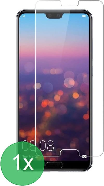 Geschikt Voor: Huawei P20 Pro Screenprotector 1x - screen protector - glas - bescherm - beschermglas - ZT Accessoires