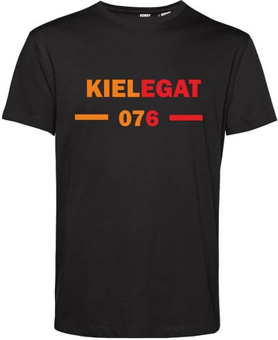 T-shirt Kielegat 076 | Carnavalskleding | Foute Party | Zwart | maat XS