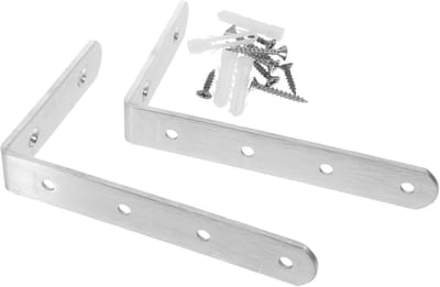 Muurankers Meubels - Anti-tip Kit - Veilige Omgeving Creëren - Stevig Roestvrij Staal - 15 x 10 x 2.8 cm