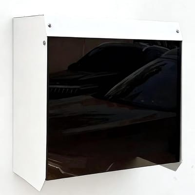 EV Lader Behuizing - Beschermhoes Laadstation - Elektrisch Laden - Magnetische Deur - 1mm Staal - Zwart