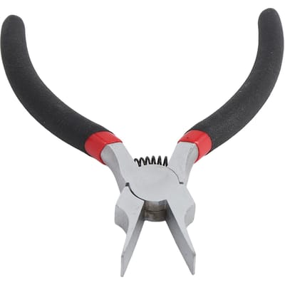 Brede platte neus tang 5 inch multifunctioneel Ni ijzerlegering dunne platte puntbektang voor sieraden white