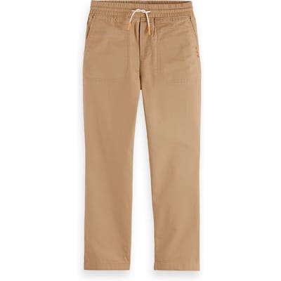 Scotch & Soda Boys Relaxed-fit Twill Worker Jogger Tannin Taglia: 4 | Pantaloni Outlet | kids