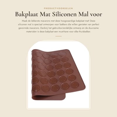 Dailygoods- Bakplaat Siliconen Mal - Bakplaat voor Oven - Bakplaat Mat - Bakplaat Decoratie Tool - Food Grade Materiaal - Maat 39 x 28,5 cm