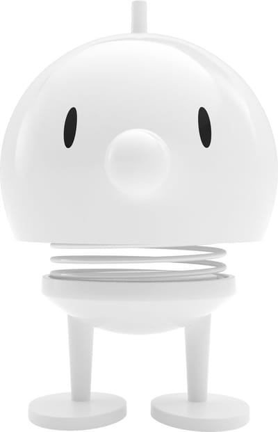 Hoptimist Bumble Beeldje - M - Wit - Beeldjes Decoratie voor Kantoor, Kamer en Woonkamer - Cadeau Idee voor Mannen, Vrouwen en Kinderen