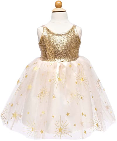 Gouden Glam Feestjurk - 5-6 Jaar