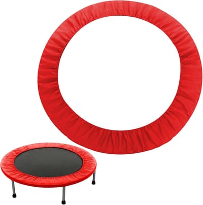 Beschermhoes voor trampolineveren 91 cm/101 cm, rond model voor kinderen, met elastiek, sponsvoering, slijtvast Oxford-stof, vervangaccessoire voor trampoline.
