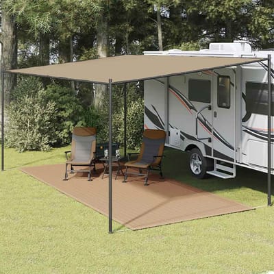 vidaXL Tenttapijt 250x550 cm taupe