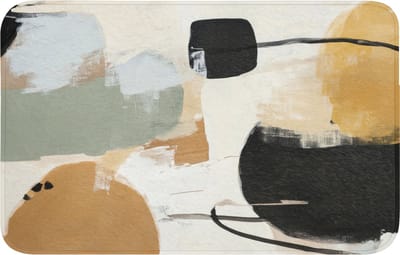 Badmat 80x50 cm - Antislip - Paint - Abstract - Kleuren - Badmatten voor badkamer - Badkamermat - Douchemat - Badkamer mat