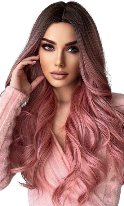 Livano Pruiken Dames - Cosplay Pruik - Lang Haar - Hair Wig - Goud Bruin - 66cm