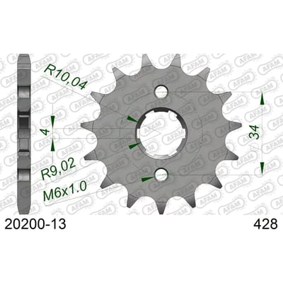 Tandwiel Afam 428 13 dents