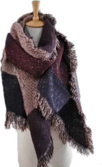 Luxe sjaal - oversized - wol, pashmina en acryl - Wintersjaal