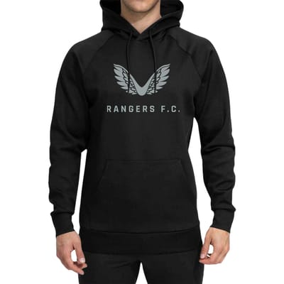 Castore Rangers FC-trui met capuchon voor heren (Zwart)
