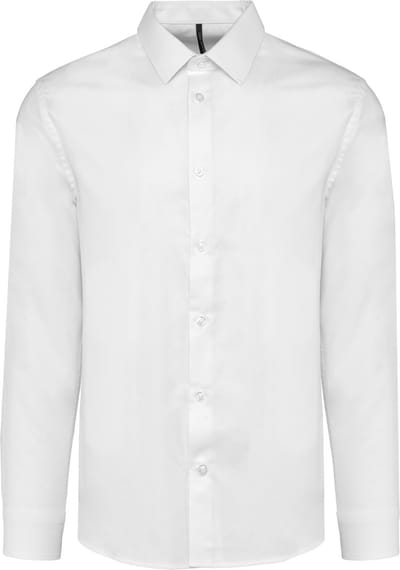 Kariban Heren overhemd Oxford lange mouwen K595 - White - 4XL