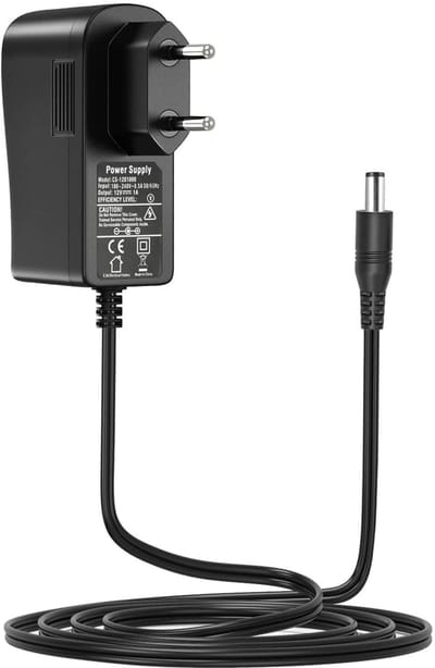 Onf3 - 12V DC-netsnoer - Oplaadkabel - EU-stekker - Zwart - Voor Ip