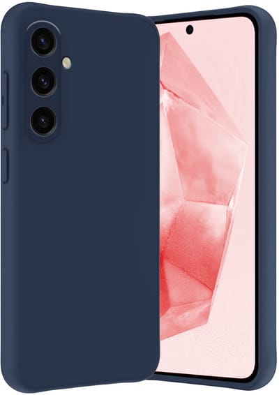 Hoesje - Geschikt voor Samsung Galaxy A36 - Sterk & Shockproof - Hoes Cover - Siliconen Case - Donkerblauw