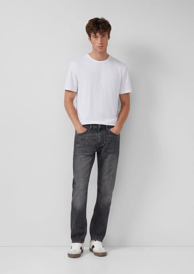 s.Oliver - male - Jeans Mauro / Regular Fit / Halfhoog / Taps toelopende pijpen