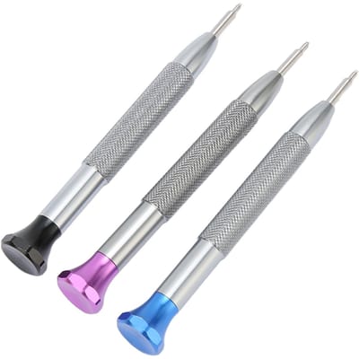 Oscillerend Gewicht Schroevendraaierset RVS Horlogeschroevendraaier Reparatiegereedschap voor 3235 Horloge gray