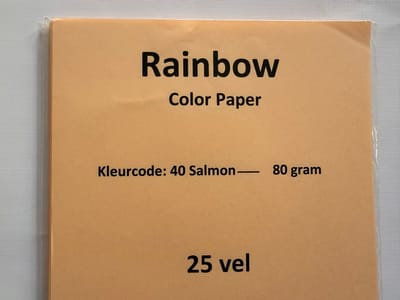 Rainbow Kl-40 zalm 25 vel 80 gram papier