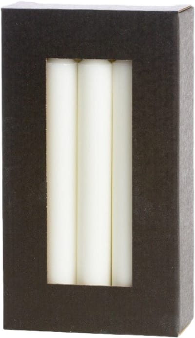 Dinerkaarsen - Kaarsen - 10 stuks - Wit - 2,2 x 19 cm - Rustik Lys