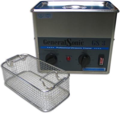 GeneralSonic GS3 – 3 liter | Professionele ultrasoon reiniger met een krachtige reiniging (Ultrasoonbad, ultrasoon baden, reinigingsbad, ultrasone reiniger, reinigers, ultrasonic cleaner sieraden, brillen apparaat, pedicure)