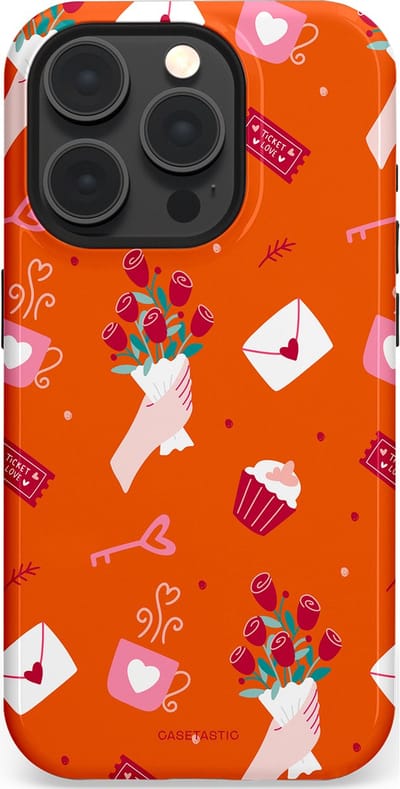 Casetastic Hoesje Geschikt voor Apple iPhone 15 Pro Magsafe - Stijlvolle Beschermende Duo-layer Case - Valentijnsdag Feest