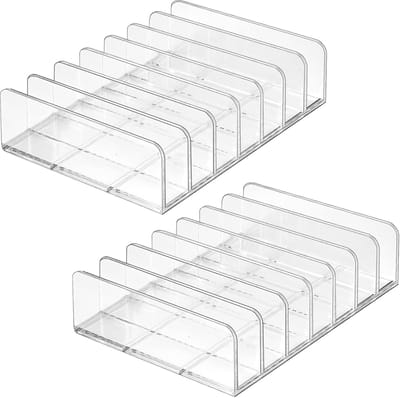 Opbergdoos - 2 stuks - 7 compartimenten - Kunststof opbergdoos - Cosmetica organizer - Geschikt voor het opbergen van nagellak, cosmetica en huidverzorgingsproducten - 17*12.5*5 cm - Transparant