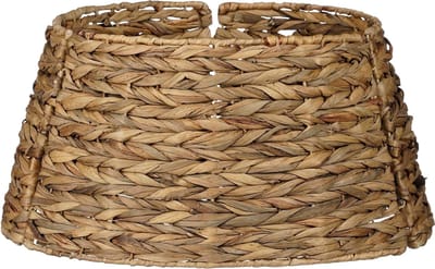 Mica Decorations Kerstboomrok H26 x D47 cm - Kerstboommand - Bruin - Gevlochten Zeegras