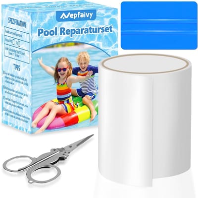 Zelfklevende Zwembadreparatieset - Waterdicht Plakband 10x150 cm voor Snelle Herstellingen