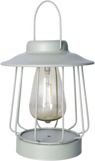 Anna Collection Tuin lantaarn tafellamp - Solar - groen - D16 x H19 cm - LED buitenverlichting - Stijlvol