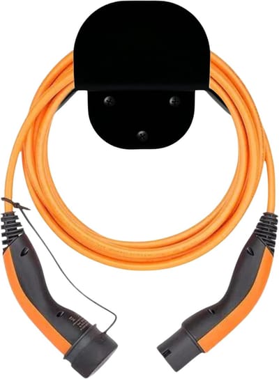 Wandhouder voor Oplaadkabel - Kabelhouder voor Elektrische Auto - Verlengkabelhouder en Stekkerhouder