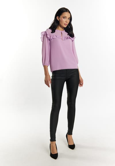 Faina Blouse met ruches Dames lila