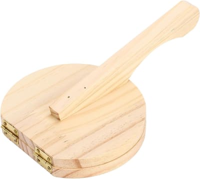 Tortilla Maker - Tortilla Pers - Thuis Gebak Maken - Ergonomisch Ontwerp - 30 x 20 cm - Houtkleur