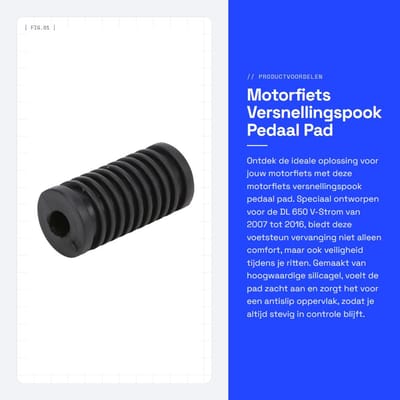 Dailygoods- Versnellingspook Hoes - Universeel Pookknop - Antislip Voetsteun - Slijtvast Silicagel - Vervanging voor Suzuki DL 650 V-Strom 2007-2016 - Krasbescherming - Pedaalpad