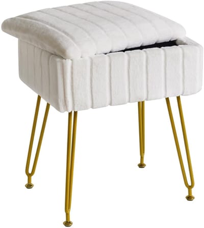 DailySupplies® Make up Stoel - Kaptafel Kruk - Visagie - Wit
