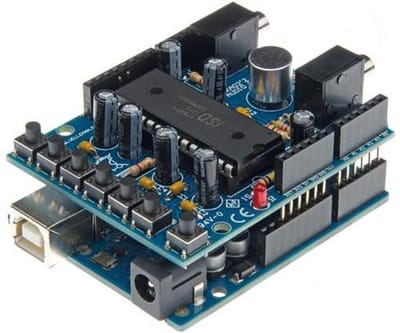 Whadda Audio-opname Shield Arduino 80 X 55 X 30 Mm Blauw/zwart