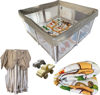 Grondbox Baby Inklapbaar Baby box Kinderbox Deken 125x125x66cm5kg