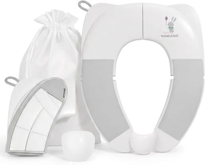 Opvouwbare wc-bril - Zindelijkheidstrainer - Peuters Zindelijk Maken - Antislip en spatbescherming - 10 x 10 cm - Konijn