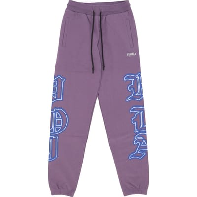 Lichtgewicht trainingsbroek heren gothic sk print broek paars