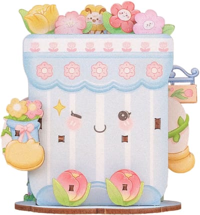CuteBee Miniatuurhuisje - Modelbouw - Modelbouwpakket - 3D Houten Puzzel - DIY Bouwpakket Volwassenen - Constructiespeelgoed - Flower Shop
