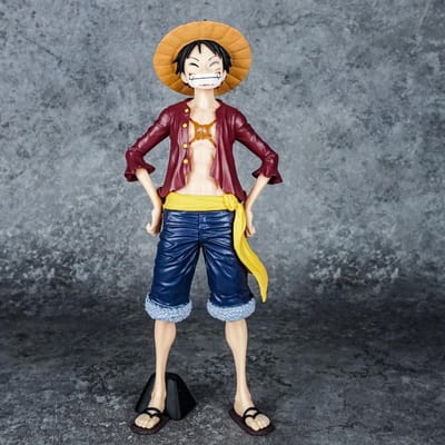 Figurine Anime One Piece 26cm Sourire Confident Luffy Figurine d'Action Changeante Poupée Modèle PVC Jouets Collection Cadeaux Haute Qualité