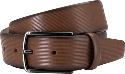 LINDENMANN leren heren riem - bruin