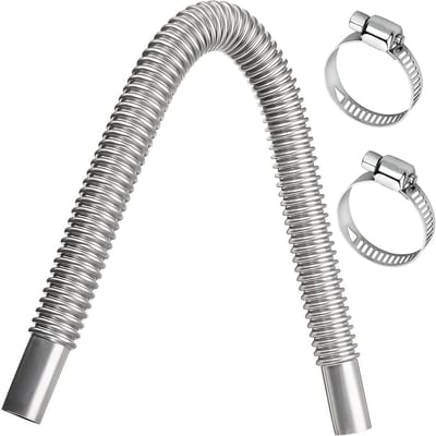 Rookgaspijp 25mm, 150cm voor Standkachel en Aggregaat, Inclusief Klemmen en Gereedschap, Perfect voor Verwarming en Ventilatie