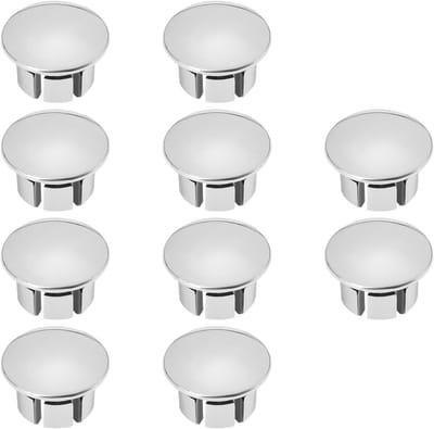 Dailygoods- Stuurpluggen 10 Stuks - Zilver - 25mm/18,5mm