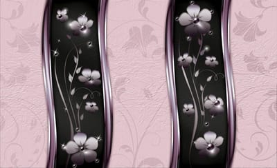 Abstract Floral Pattern Photo Wallcovering
